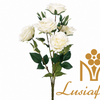 Artificial Rose Bouquet 5 Forks 65cm Faux Rose Flower Bush With Green Leaves for Wedding Centerpiece Bridal Arch Home Vase Decor Wholesale