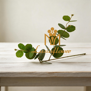 Artificial 2 Fork Laser Cut Ginkgo Leaf Stem 78cm Faux Green Ginkgo Foliage Branch for Wedding Greenery Home Vase Decor Wholesale