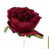 Artificial English Rose Flower Head 9.5cm Diameter Faux Burgundy Rose Bloom Without Stem for Flower Wall Backdrop Wedding Arch DIY Floral Craft Wholesale