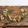 Artificial Fall Pumpkin Garland 153cm Frosted Round Pumpkins with Maple Leaves Vine for Autumn Thanksgiving Wall Hanging Decor Wholesale