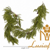 1.9M Artificial Cypress Pine Garland with Pine Cones Natural Evergreen Mantel Swag for Stair Railing Front Door Farmhouse Year Round Decor Wholesale