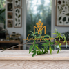 Artificial Money Leaf Single Stem 80cm Faux Fortune Tree Greenery Branch With Palmate Leaves for Wedding Centerpiece Bridal Arch Home Vase Decor Wholesale
