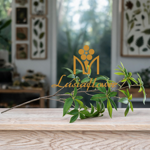 Artificial Money Leaf Single Stem 80cm Faux Fortune Tree Greenery Branch With Palmate Leaves for Wedding Centerpiece Bridal Arch Home Vase Decor Wholesale