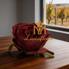 Artificial English Rose Flower Head 9.5cm Diameter Faux Burgundy Rose Bloom Without Stem for Flower Wall Backdrop Wedding Arch DIY Floral Craft Wholesale