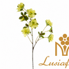 83cm White Artificial Clematis Single Stem Faux Flower Branch With Green Leaves For Vase Arrangement Wedding Table Centerpiece Bridal Backdrop Home Party Event Decor Wholesale