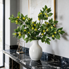 Artificial Green Olive Branch with Fruit Faux Olive Stem with Leaves for Home Vase Floral Arrangement Farmhouse Wedding Decor Wholesale