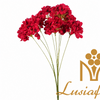Artificial 9 Fork Hydrangea Flower Bouquet 67cm Faux Red Hydrangea Bush For Wedding Centerpiece Bridal Arch Home Vase Decor Wholesale