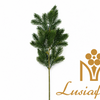 Artificial Pine Needle Branch Single Stem 46cm Dark Green Faux Pine Sprig for Christmas Wedding Centerpiece Bridal Arch Home Vase Decor Wholesale